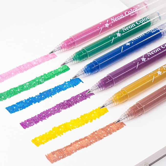 glitter gel pen 36 Colors,Metallic Vibrant Sparkle gel pens for coloring,glitter pens for adults,colored gel pens for Adult Coloring Books and Drawing (36)
