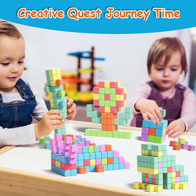 Magnetic Blocks, Magnet Building Cubes for Toddlers Ages 3-5, STEM Educational Sensory Autism Montessori Preschool Toys, Gifts for Kids Ages 4-8 Year Old Boys and Girls