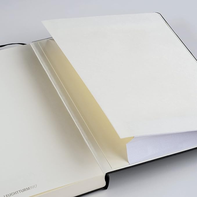 LEUCHTTURM1917 - Notebook Hardcover Medium A5-251 Numbered Pages for Writing and Journaling (Powder, Ruled)