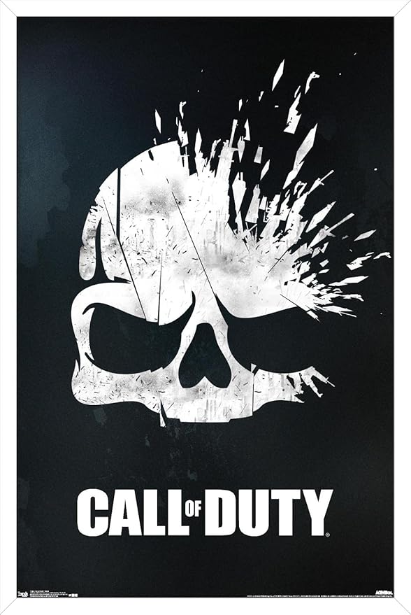 Trends International Call of Duty - Skull Wall Poster, 22.375" x 34", White Framed Version