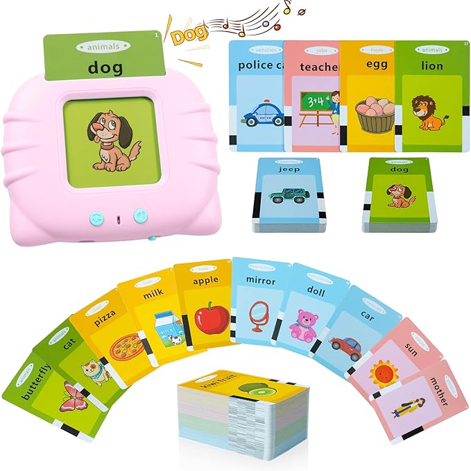 QuTZ Toddler Toys for 2 3 4 5 Year Old Boys and Girls, Speech Therapy/Autism Sensory Toys for Autistic Children, Learning Montessori Toy, 224 Sight Words Talking Flash Cards