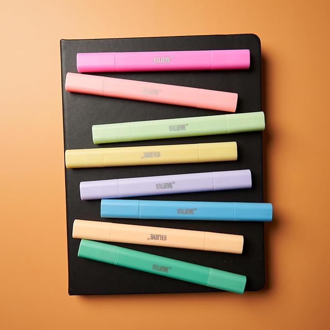 BLIEVE- Aesthetic Bible Highlighters No Bleed Through Assorted Colors, Cute Highlighter Dual Tip For Journaling Supplies And School Accessories, Bible Highlighters And Pens No Bleed (VIBRANT)