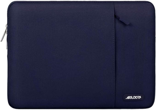 MOSISO Laptop Case 13 inch, 13 inch Laptop Sleeve Compatible with MacBook Air M4 M3 M2 M1 2025-2018 / Pro M2 M1 2025-2016, Polyester Vertical Computer Sleeve Bag with Pocket, Navy Blue