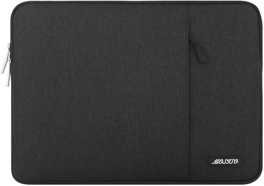 MOSISO Laptop Case 24 inch, 24 inch Laptop Sleeve Compatible with ASUS Gaming Monitor HP Dell Lenovo Notebook, Polyester Vertical Computer Sleeve Bag with Pocket, Black