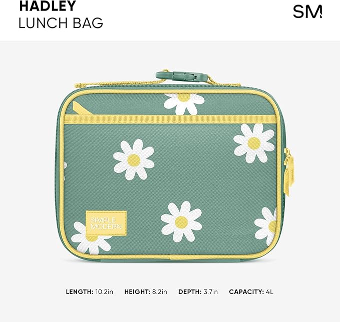 Simple Modern Disney Kids Lunch Box for School | Reusable Insulated Lunch Bag for Toddler, Girl, and Boy | Meal Containers with Exterior & Interior Pockets | Hadley Collection | Minnie Mouse Fun