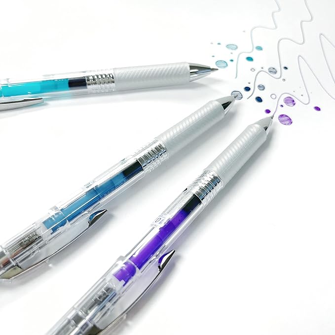 Pentel EnerGel Ink Ballpoint Pen (EnerGel Infree), 0.7mm ball, 10 Color Set (BL77TL-10)
