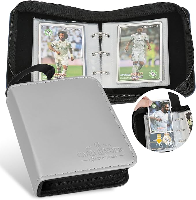 Trading Card Binder, Card Collection Binder Album Folder with 80 Side Loading Pockets, 1 Pocket Trading Card Album Folder for TGC,MTG, Baseball Cards, Yugioh