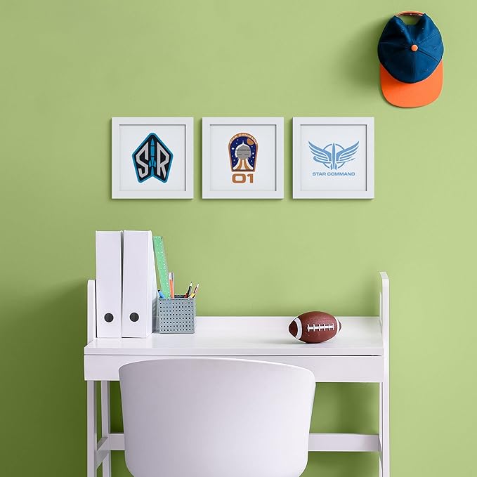 Trends International Gallery Pops Disney Pixar Lightyear - Buzz Lightyear and SOX Wall Art Wall Poster, 12" x 12", White Framed Version