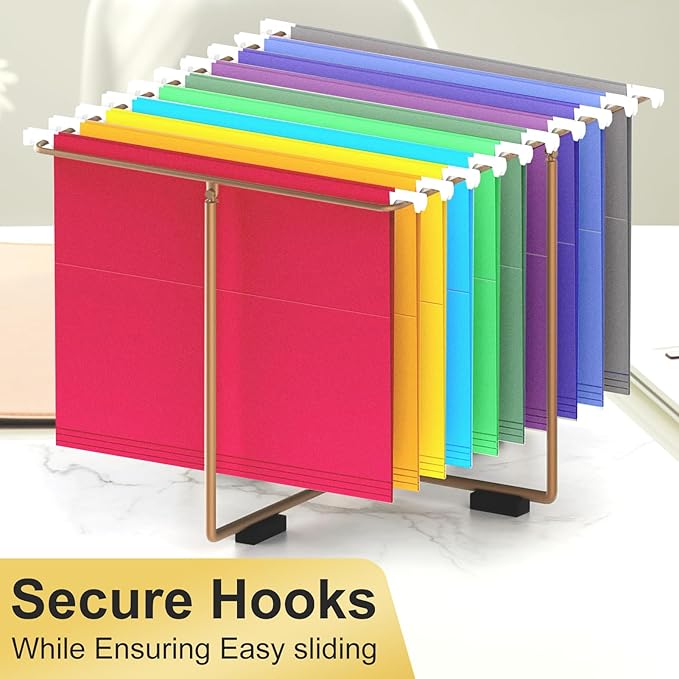 Hanging File Folders, 30 Pack Letter Size Hanging File folders with Tabs, Stay Organized for Your Home and Office Bulk File, Documents and Paper, 10 Colors