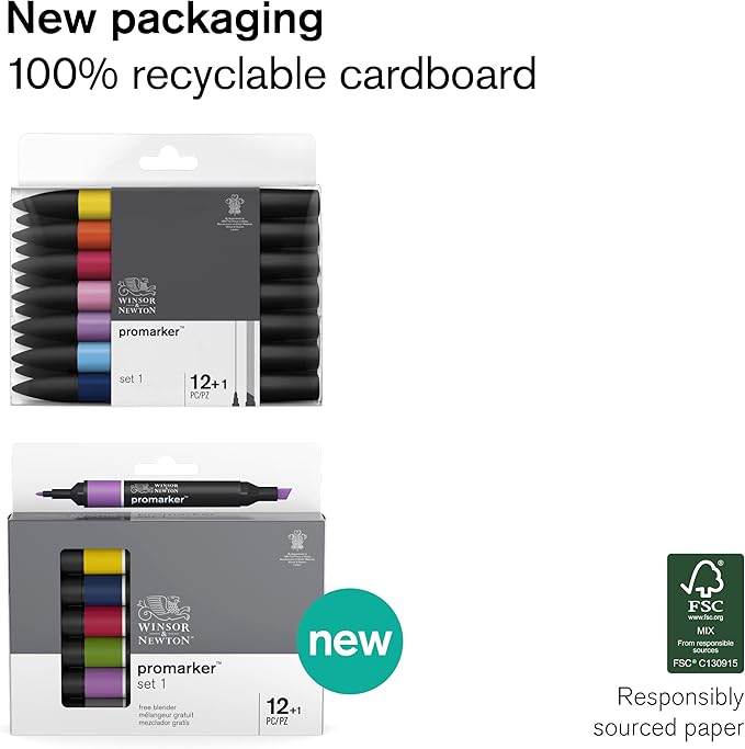 Winsor & Newton Promarker, Set of 12, Manga Fantasy