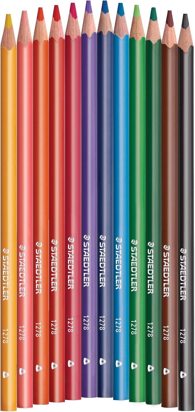 STAEDTLER Triangular Color Pencil, 24pcs