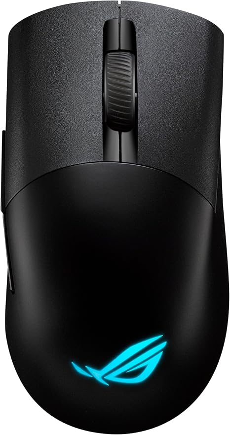ASUS ROG Keris Wireless Aimpoint Gaming Mouse – Right-Handed Ergonomic, 75g, Tri-Mode Connectivity, 42K DPI, up to 119Hr Battery, PC/Mac Support - Black