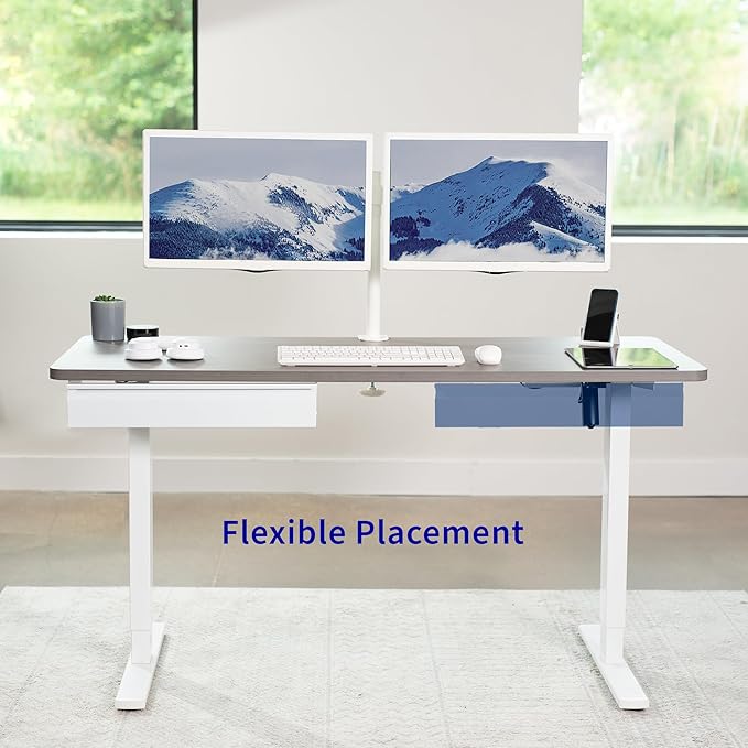 VIVO 22 inch Under Desk Slide Out Drawer Without Shell, Home Office Storage Organizer, White, DESK-AC03A-22W
