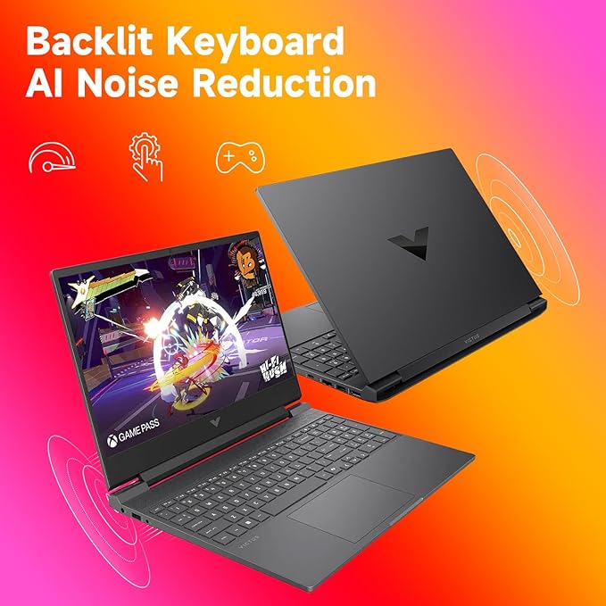 HP Victus RTX 4050 AI Gaming Laptop with Copilot, 15.6 FHD 144Hz, AMD Ryzen 7 7445HS(Beats Intel i7-13700), NVIDIA RTX 4050, 64GB DDR5 RAM, 2TB SSD, Backlit KB, Bundle with PCO Laptop Cooler