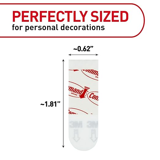Command Poster Strips Value Pack, 64 Strips Damage-Free Poster Hangers, No Tools Requried, Great for Home, Room, Wall, Office, and Dorm Decor, White Adhesive