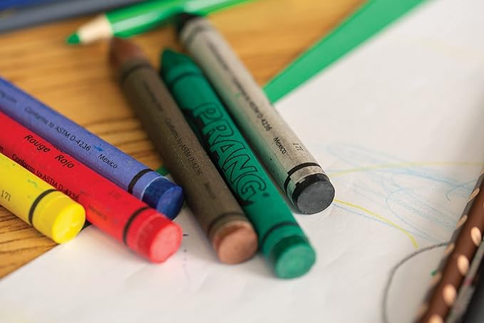 Prang Crayons, Assorted Colors, Large Size, 8 Count