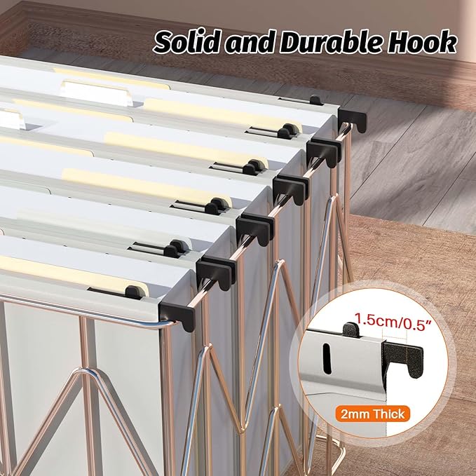 Extra Capacity Plastic Hanging File Folders,12 Pack Reinforced Hang Folders,Heavy Duty 2 Inch Expansion,Plastic Filing Cabinet Folders,Letter Size,Designed for Bulk Files, Medical Charts,Grey