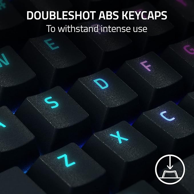 Razer BlackWidow V4 Pro Wired Mechanical Gaming Keyboard: Green Switches Tactile & Clicky - Doubleshot ABS Keycaps - Command Dial - Chroma RGB - Magnetic Wrist Rest - Snap Tap (Renewed)