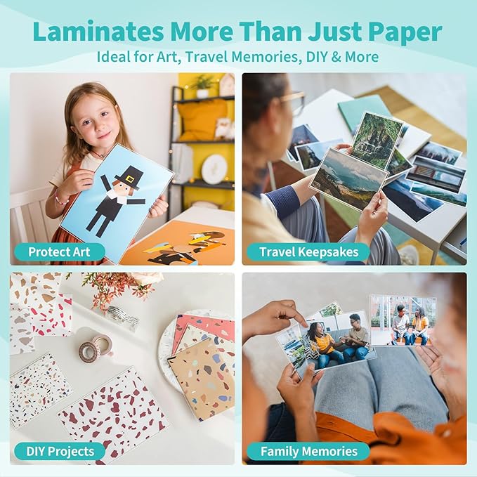 Binditek 50 Pack 3 Mil Thermal Laminating Pouches, 9x11.5 Inches Laminating Sheets, for Letter Size, Ultra Clear, Glossy, Hold 8.5x11 Inches, Heat Seal, School Office Supplies