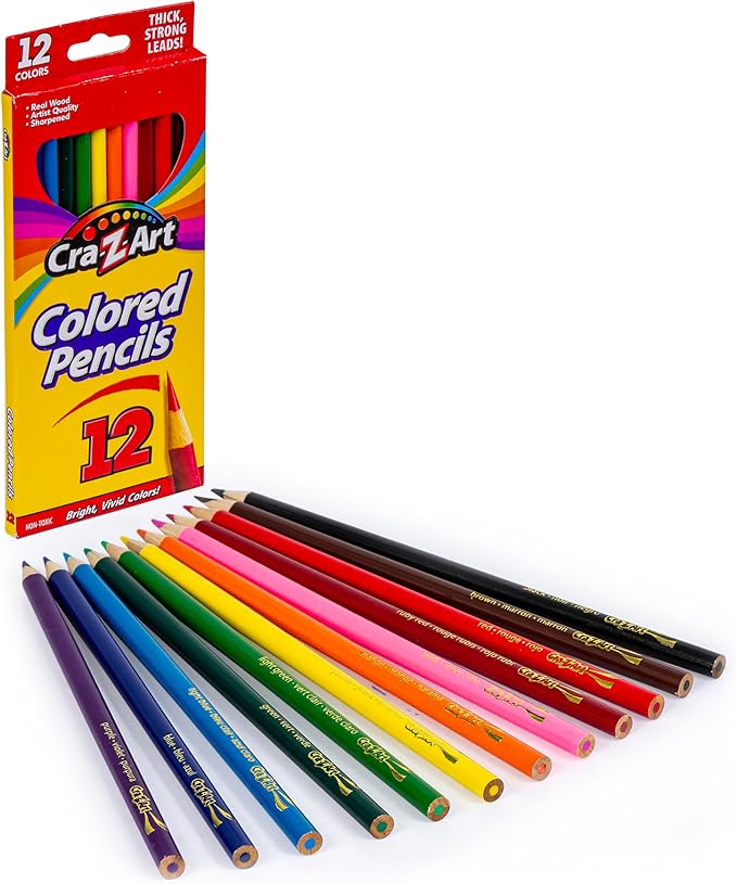 Cra-Z-Art Markers, Crayons, Colored Pencil Back To School Bundle for K-2nd Grade