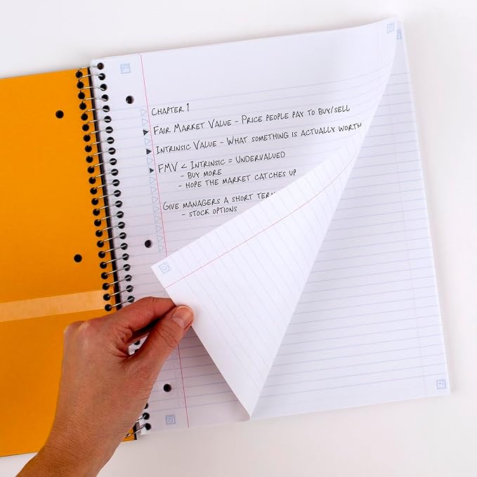 Five Star Spiral Notebook + Study App, 5 Subject, College Ruled Paper, 11" x 8-1/2", 200 Sheets, Black & Forest Green, 2 Pack (820190)