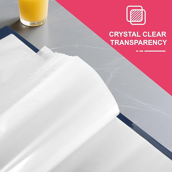 100-Pack Standard Weight Sheet Protectors 8.5"x11" Top-Loading Acid-Free Document Sleeves for School, Office, Home & 3-Ring Binders