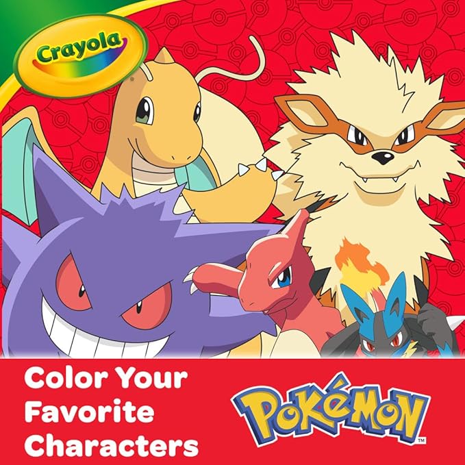 Crayola Pokémon Imagination Art Set (115pcs), Kids Art Kit, Coloring Supplies, Pokemon Toys, Pokemon Gift for Boys & Girls, Ages 5+