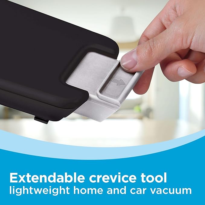 BLACK+DECKER dust buster PIVOT VAC Handheld Vacuum Cordless, Car Vacuum Portable Rechargeable, Extendible Crevice Tool and 200 Degree Pivoting Nozzle, Strong Suction, Lightweight (BDH2000PL)