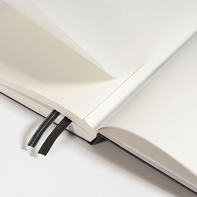LEUCHTTURM1917 - Notebook Hardcover Medium A5-251 Numbered Pages for Writing and Journaling (Powder, Squared)