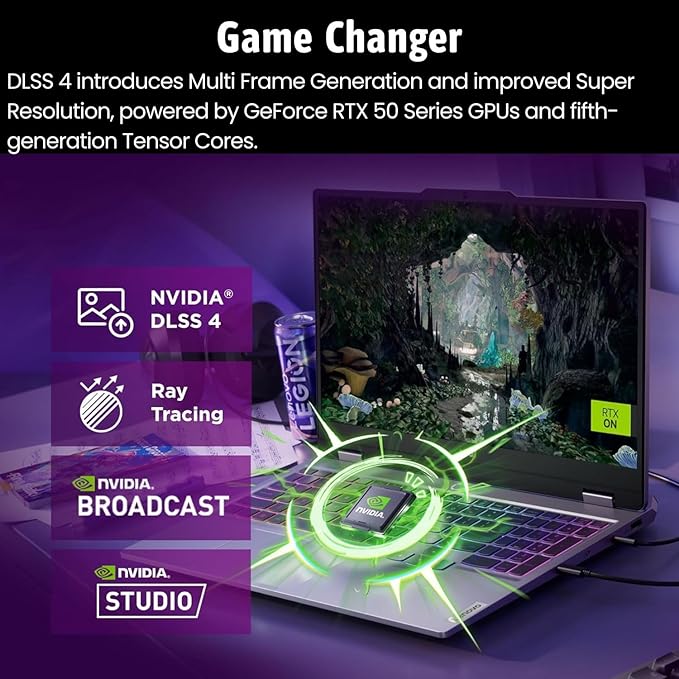 Lenovo LOQ 17.3 RTX 5060 AI Gaming Laptop, 17.3 FHD 165Hz, Intel i7-13650HX (Beats Intel i9-12900), NVIDIA RTX 5060, 64GB DDR5 RAM, 2TB SSD, RGB Backlit KB, RJ-45, Bundle with PCO Laptop Cooler