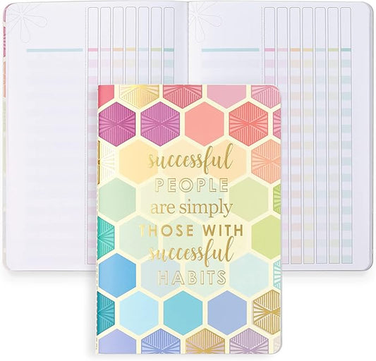 Erin Condren Designer Petite Journal Checklists - Multicolored Hexagon Design Theme. Great for Tracking Daily and Weekly Lists with Blank Customizable Fields