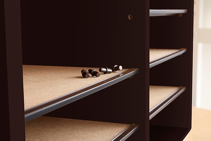 Safco Wooden Paper and Mail Organizer for Home Office and Classroom, Adjustable Shelves and Stackable