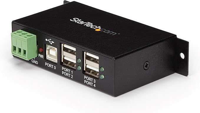 StarTech.com Mountable 4 Port Rugged Industrial USB Hub (ST4200USBM)