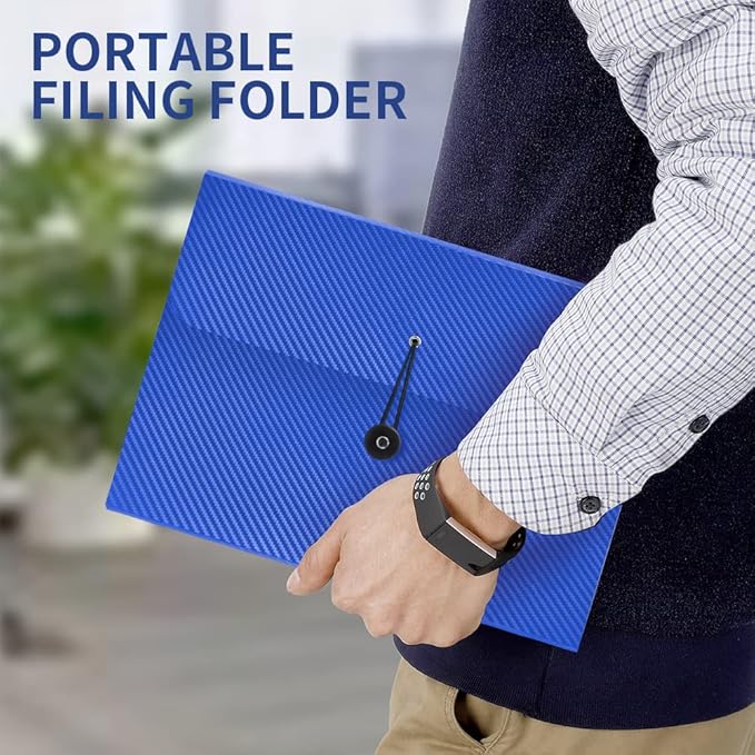Expanding File Folder, 13 Pockets Accordian File Holder Organizer, A4 Letter Size Paper Document Receipt Organizer Accordion Filing Folder for Classroom, Home, Office and Travel