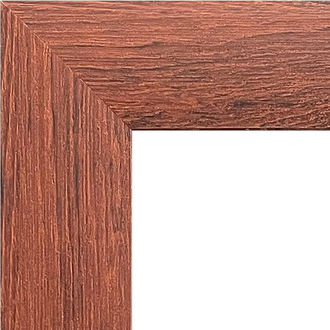 LISA - VIXI Red Star Wall Poster, 34L" x 22.4W", Mahogany Framed Version