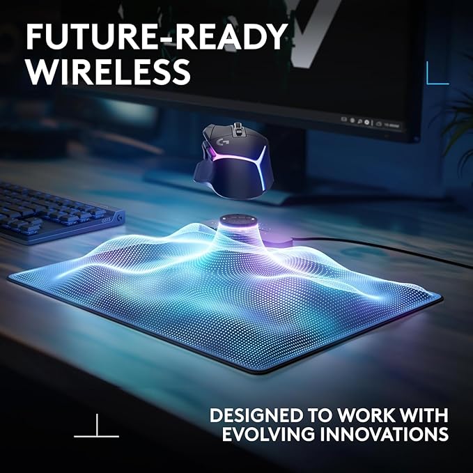 Logitech G309 Lightspeed Wireless Gaming Mouse + Powerplay 2 Wireless Charging Mouse Pad Bundle - Black