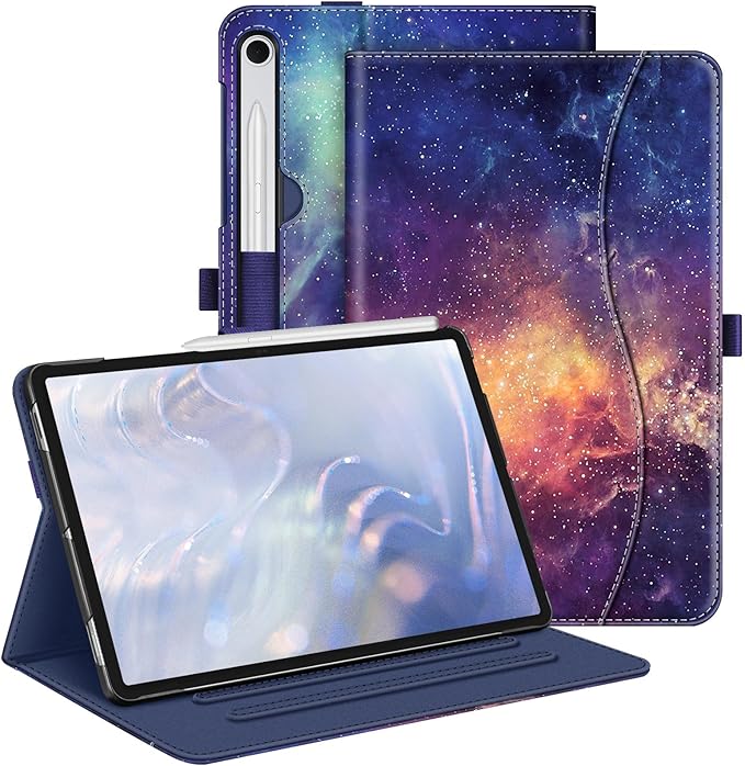 Fintie Case for Samsung Galaxy Tab S10 Lite/ S10 FE/ S9 FE 5G 10.9 Inch/Tab S9 11 Inch with S Pen Holder, Multi-Angle Viewing Protective Cover with Pocket, Auto Sleep/Wake, Galaxy