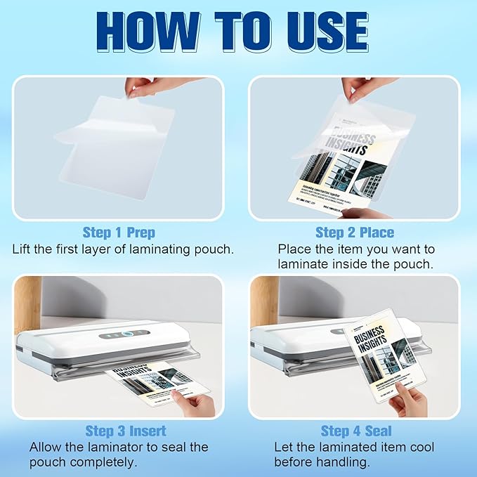 200 Pack3mil Index Card Laminating Pouches 3x5 File Card Laminating Pouches Lamination Pouches Recipe Card Laminating Pouches for Work Permits Pass Cards Student ID Cards