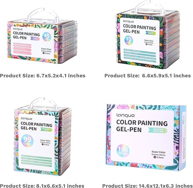 99 Colors Gel Pens for Coloring - Smooth Vibrant Colors 0.6mm Fine Point Gel Ink Pens Colored Set for Adults Artists Drawing Journaling Sketching Art Supplies