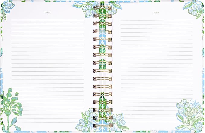 Lilly Pulitzer Undated To Do Planner, Hardcover Daily Planner, Personal Organizer with Hourly Schedules and Notes Pages (Swayin in the Breeze)