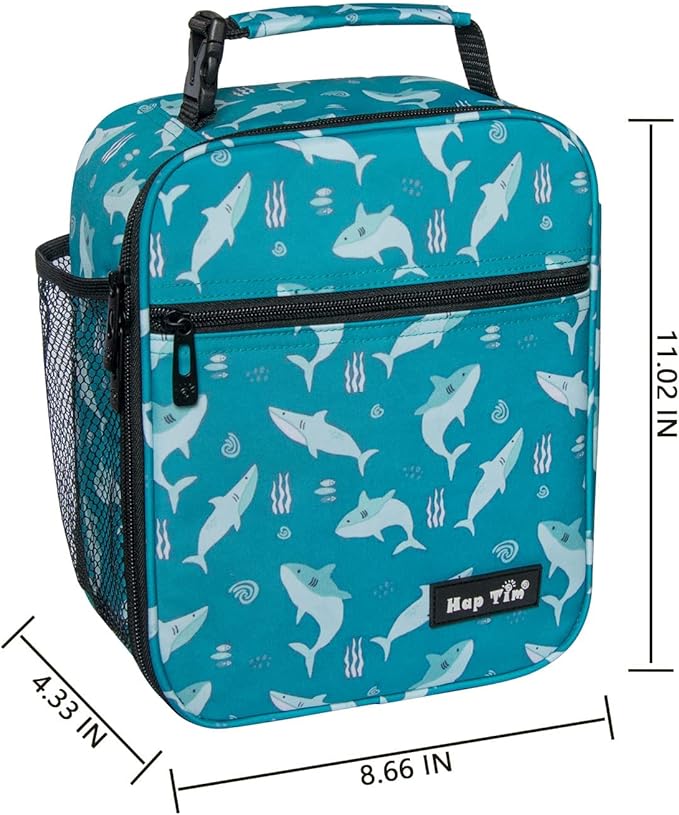Hap Tim Lunch Box, Insulated Lunch Bag, Reusable Lunchbox Cooler Bag Shark (18654-SK)