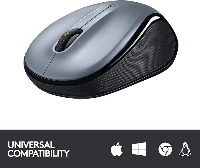 Logitech Wireless Mouse M325 with Designed-For-Web Scrolling - Light Silver