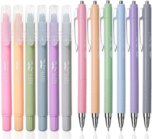 Mr. Pen- Bible Highlighters and Pens No Bleed, 12 Pack, Gel Highlighters, Bible Pens No Bleed Through