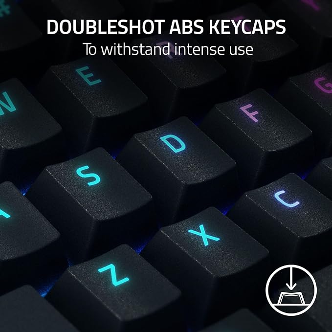 Razer BlackWidow V4 X - Mechanical Gaming Keyboard: Green Switches Tactile & Clicky, 6 Dedicated Macro Keys, Chroma RGB, Doubleshot ABS Keycaps, Media Controls, Sound Dampening & Stabilizers (Renewed)