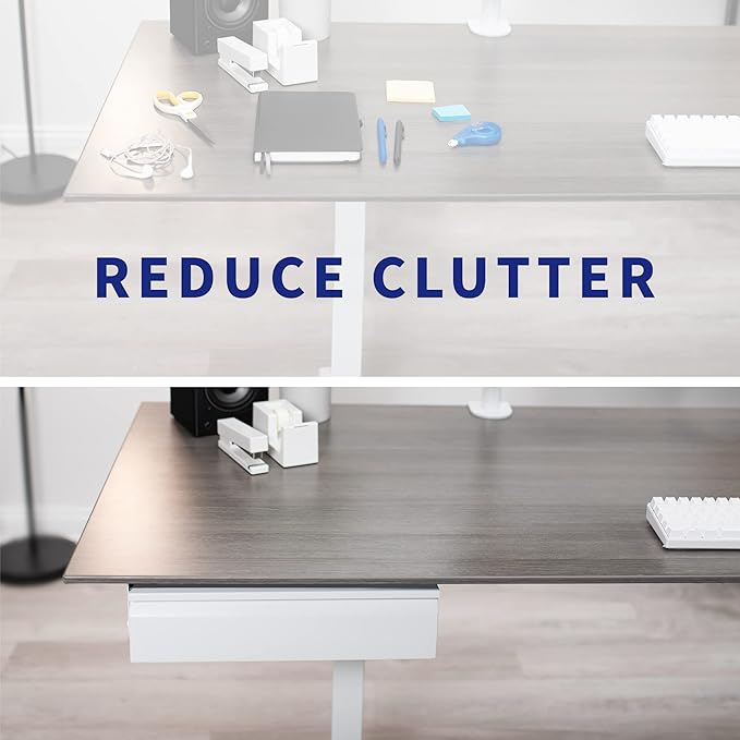 VIVO 16 inch Under Desk Slide Out Drawer without Shell, Home Office Storage Organizer, White, DESK-AC03A-W