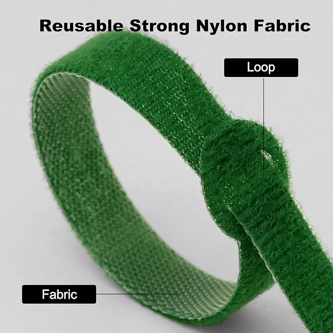 150PCS Cable Ties，4+6+8+10 Inch Reusable Cable Management, Multi-Purpose Adjustable Cord Organizer，Fastening Microfiber Cloth Hook and Loop Cable Organizer Wire Straps，Assorted Colors