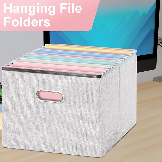 Hanging File Folders, 60 Pack Letter Size Hanging File folders with 1/5-cut Tabs, Stay Organized for Your Home and Office Bulk File, Documents and Paper, Macaron 10 Colors