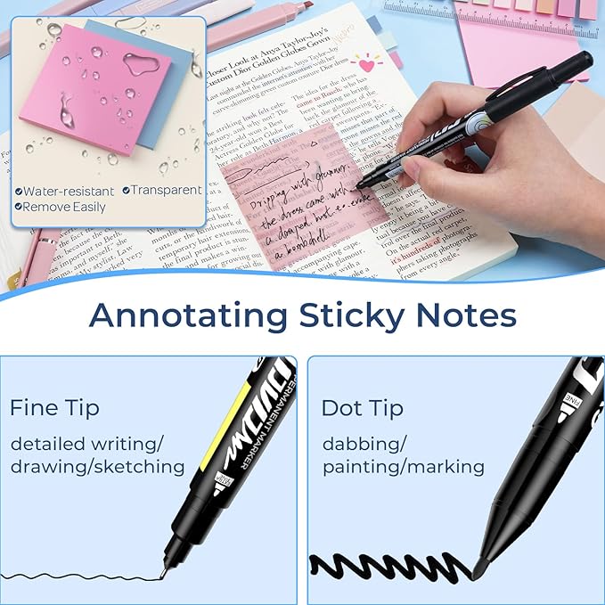 Nicpro 50PCS Cute Spiral Notebook Stationary Set For Women, Bible Journal Set, 3PCS A5 Spiral Notebook, Gel Pens, Sticky Notes & Tabs, Gift Box, Mechanical Pencils for Study Aesthetic School Supplies