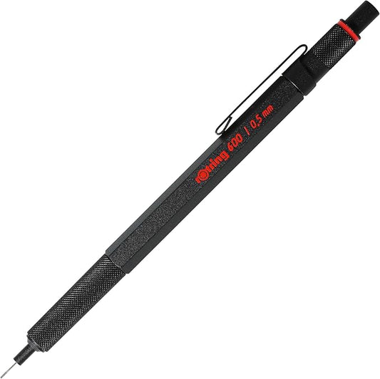 Rotring 600 Mechanical Pencil, 0.5 mm, Black - Perfect for Writing, Drafting, Engineering, Architecture Professionals