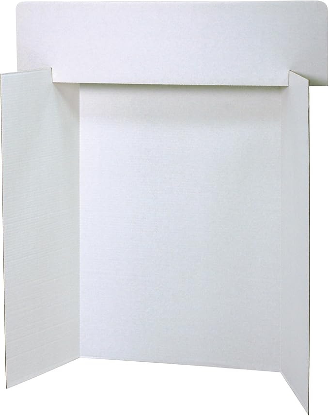 Pacon Spotlight Corrugated Presentation Headers Display, 36 X 9 1/2, White/Kraft Back, 24/Carton